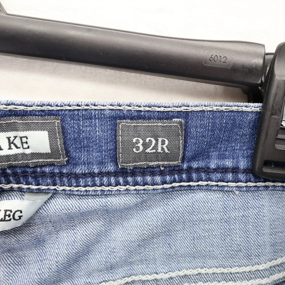 BKE Jake Straight Leg Mens Blue Denim Jeans Size 32R ABP1609